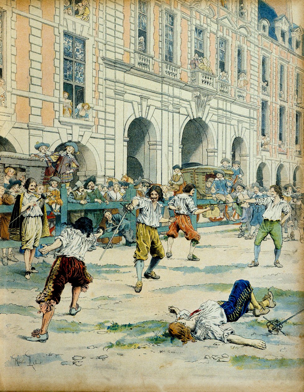 Franciaország története: Richelieu bíboros (Armand Jean du Plessis) új szerkesztése (törvény). alkotó: Maurice Leloir