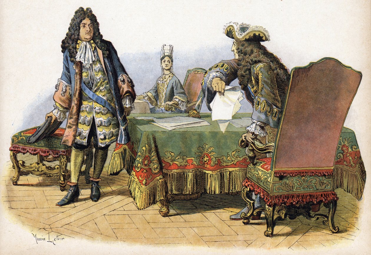 XIV. Lajos sértése dit le King Soleil (King Soleil vagy Nagy Lajos alkotó: Maurice Leloir