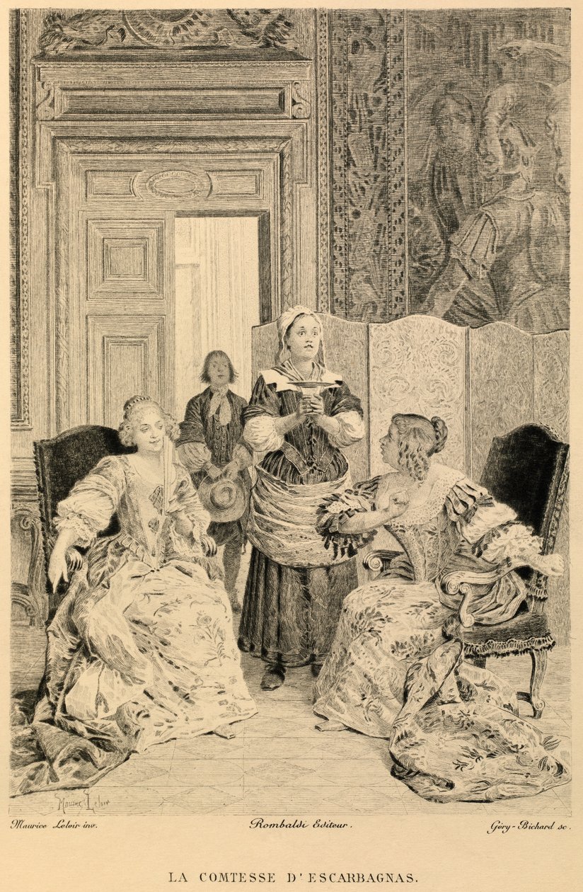 Escarbagnas grófnője Molière-től alkotó: Maurice Leloir