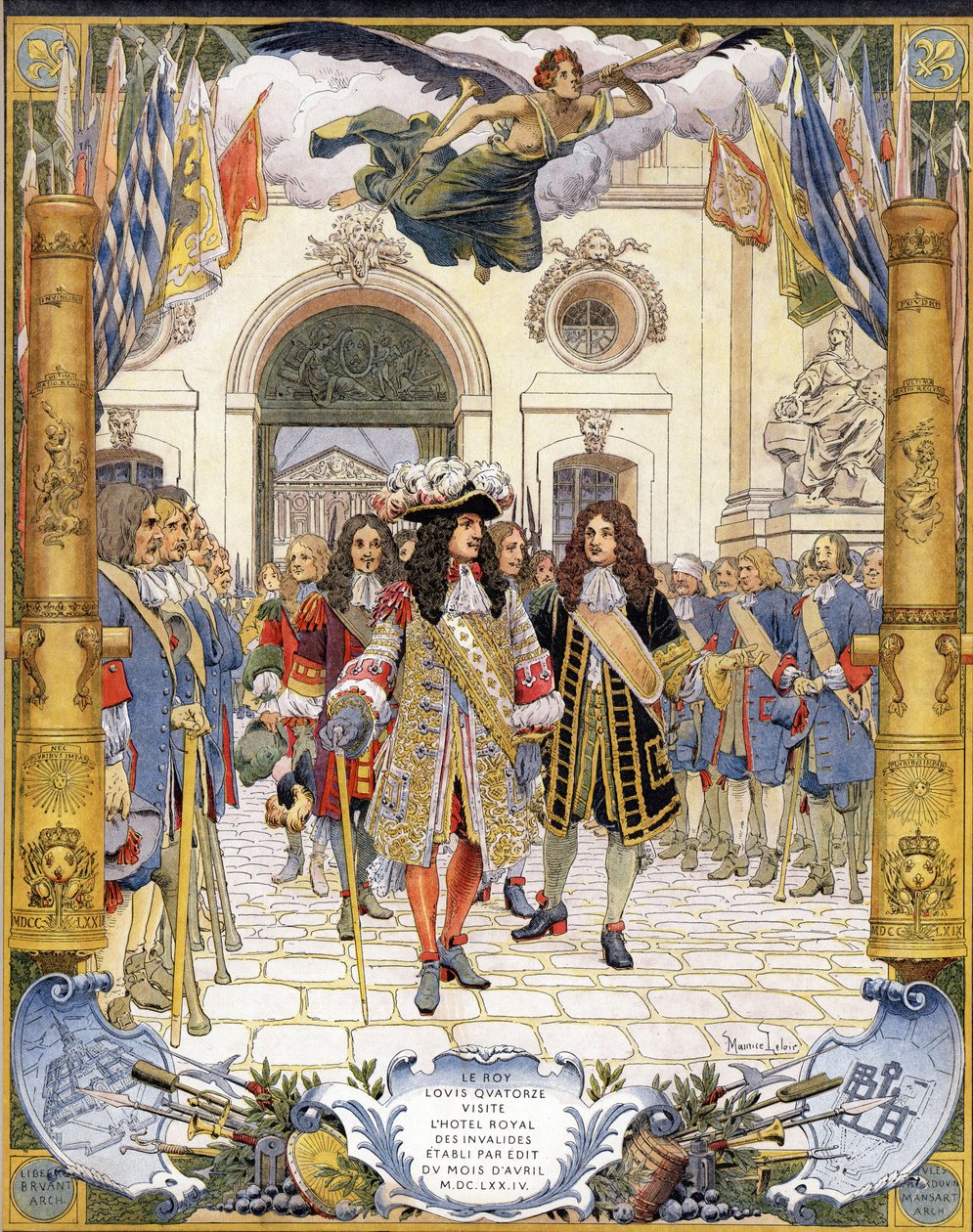 XIV. Lajos, Le Roi-Soleil (King Soleil vagy Nagy Lajos alkotó: Maurice Leloir
