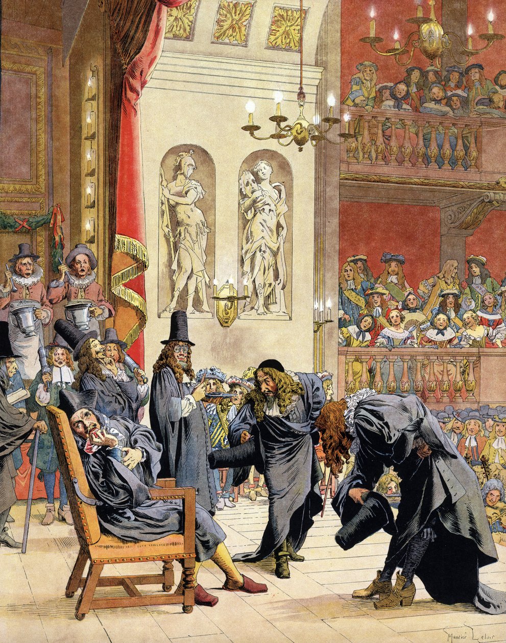 Moliere (Jean-Baptiste Poquelin alkotó: Maurice Leloir