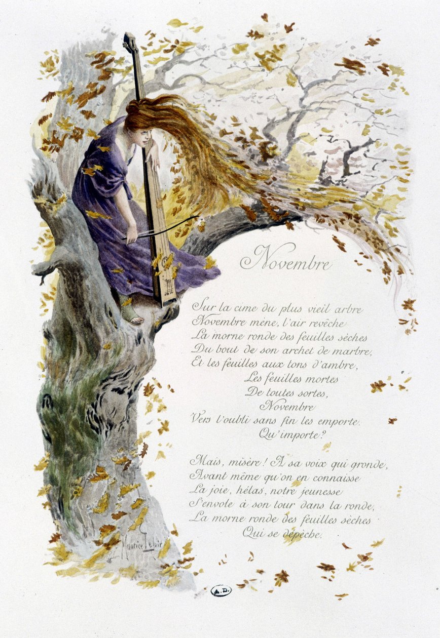 November „A hónap dala” Jérôme Doucet, illusztráció - Maurice Leloir, szerk. Reims 1904. L. Michaud alkotó: Maurice Leloir