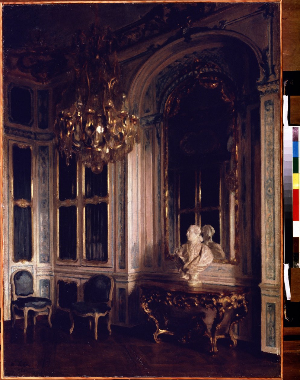 A versailles-i Dauphin könyvtára. Maurice Lobre festménye (1862-1951) alkotó: Maurice Lobre
