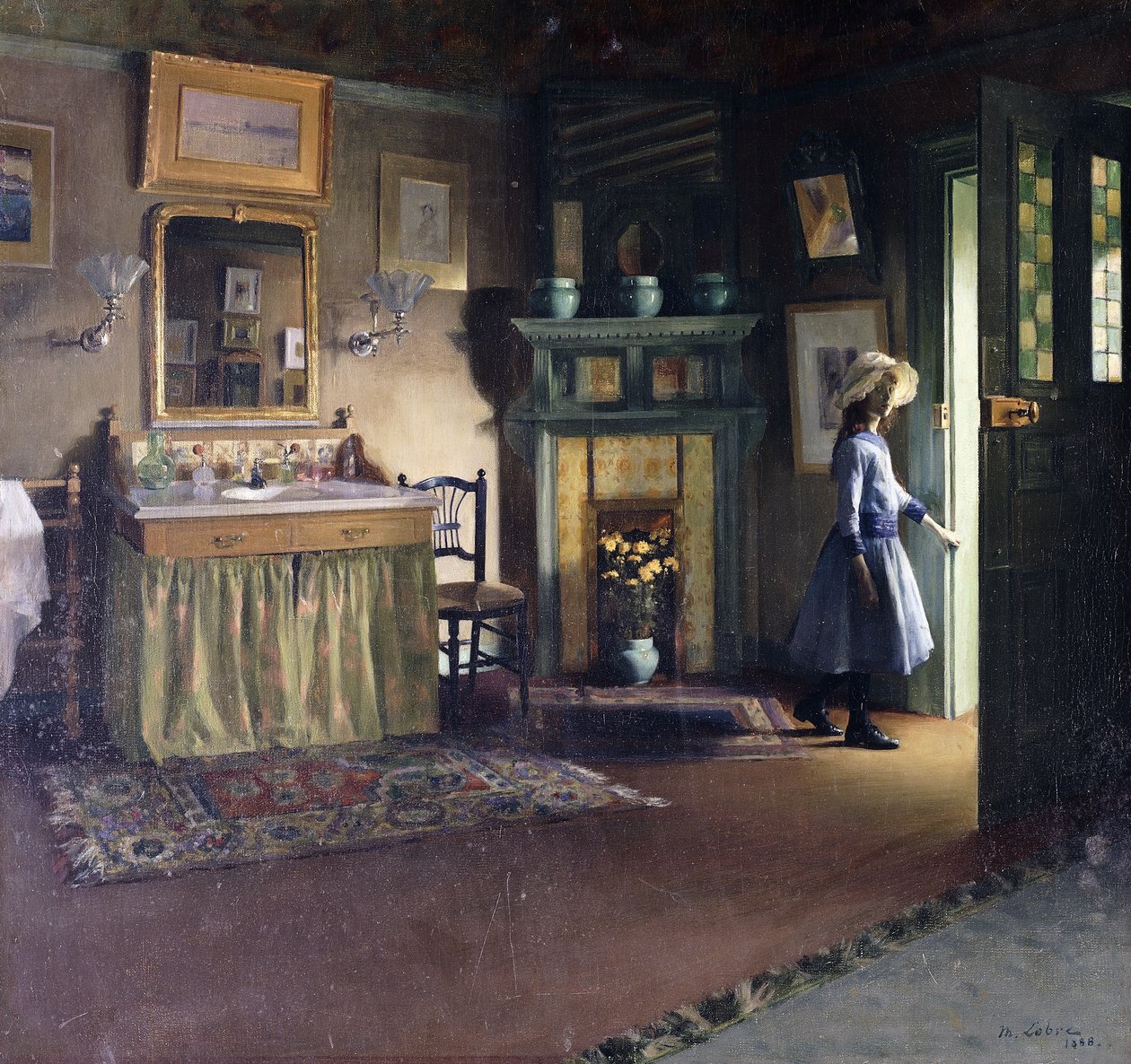 Fürdőszoba: Jacques Emile Blanch alkotó: Maurice Lobre