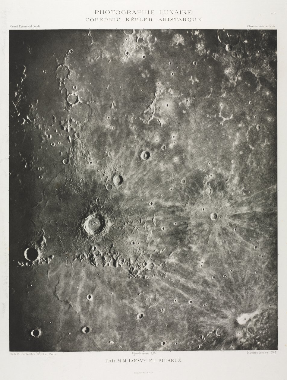 Holdfényképezés: Kopernikusz-Kepler-Aristaric alkotó: Maurice Loewy