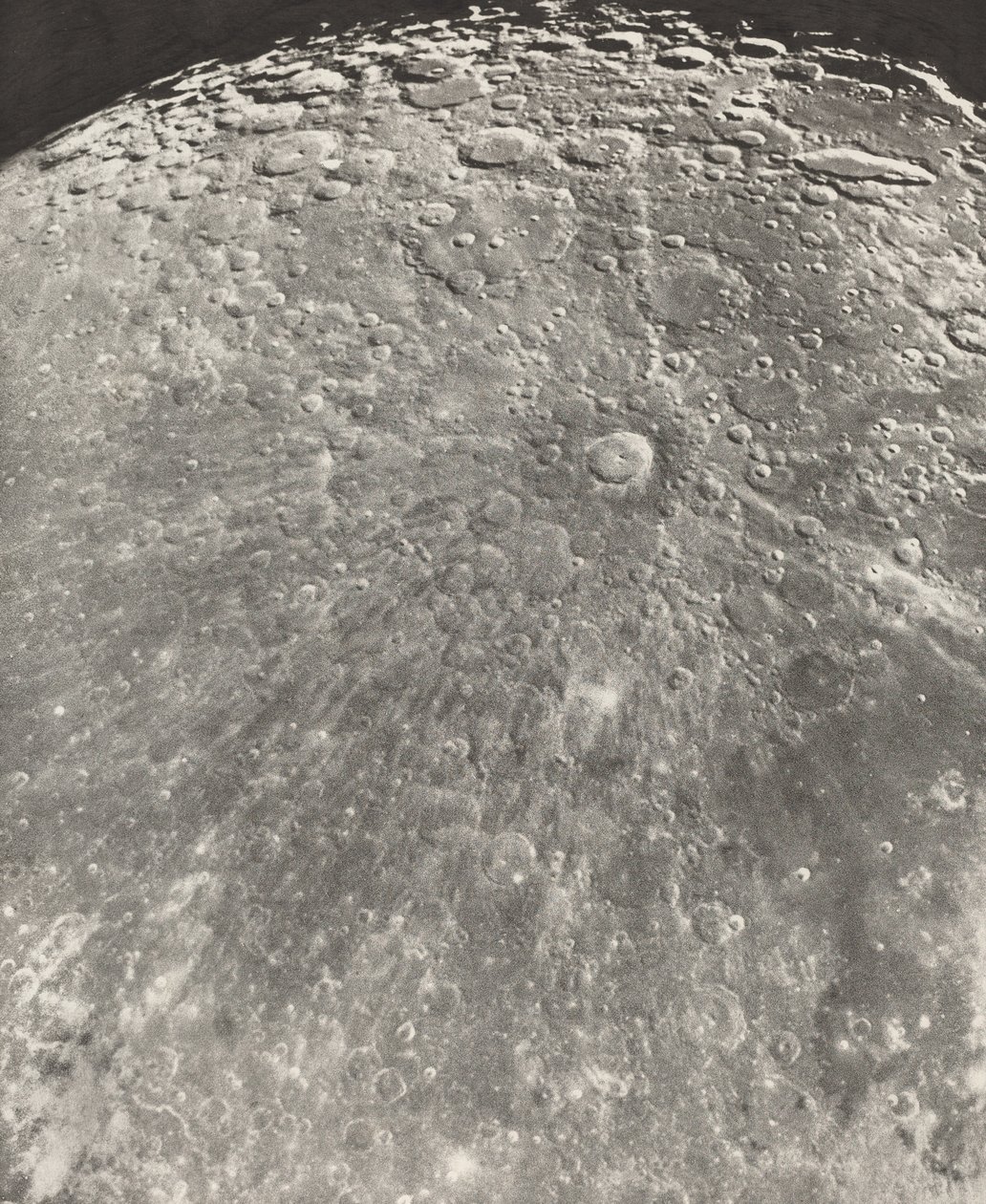 Fényképezze le a holdsugárzást a Tycho-ból – emelkedő fázis, 1899 alkotó: Maurice Loewy
