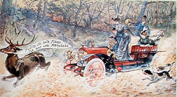 Robbanás! Kész vagyok, van egy Mercedesük alkotó: Maurice Louis Henri Neumont