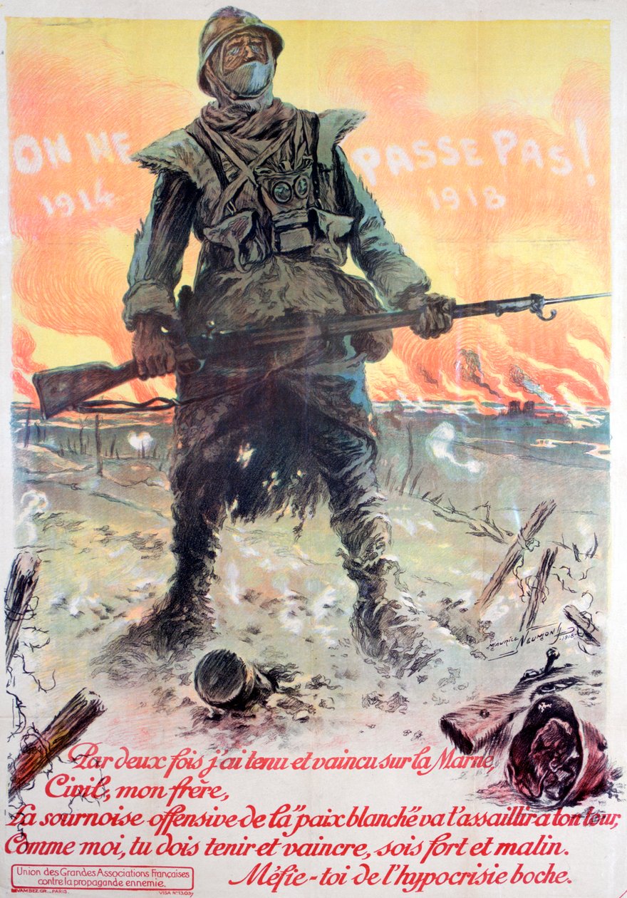 Nem fognak átmenni! 1914-1918, 1918 alkotó: Maurice Neumont