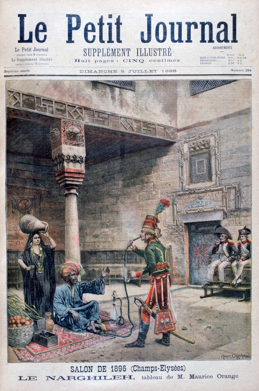 "The Narguileh", Egyiptom, 1896 alkotó: Maurice Orange