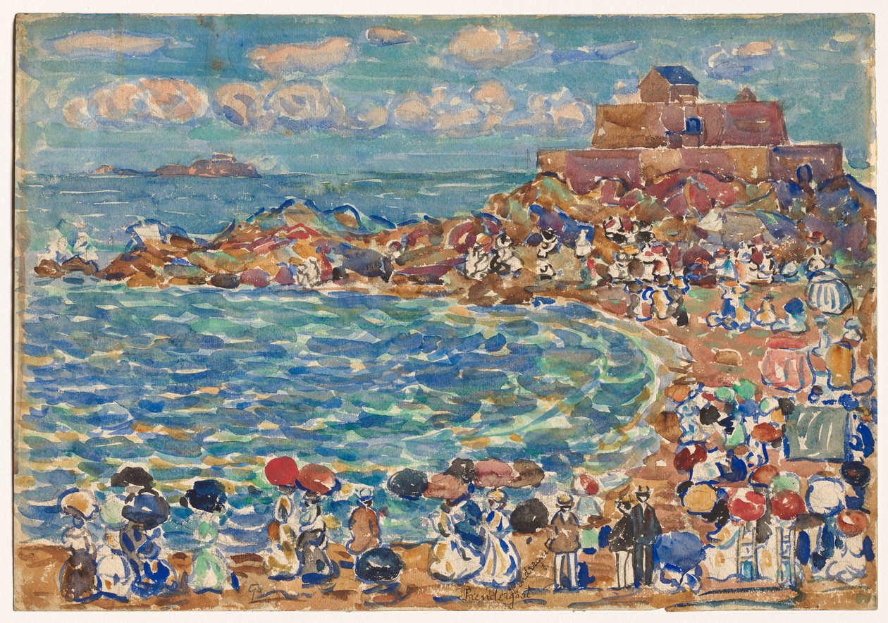 Beach, Saint-Malo alkotó: Maurice Prendergast