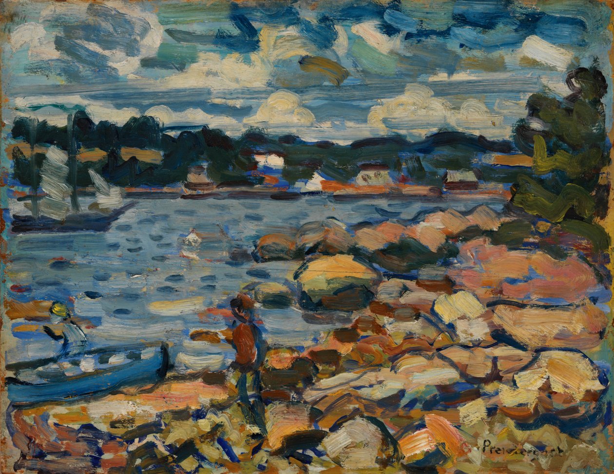 Brooksville, Maine (River & Rocks) alkotó: Maurice Prendergast