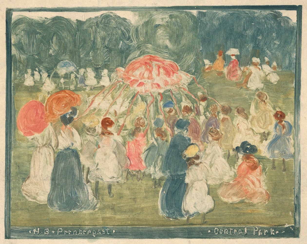 Central Park alkotó: Maurice Prendergast