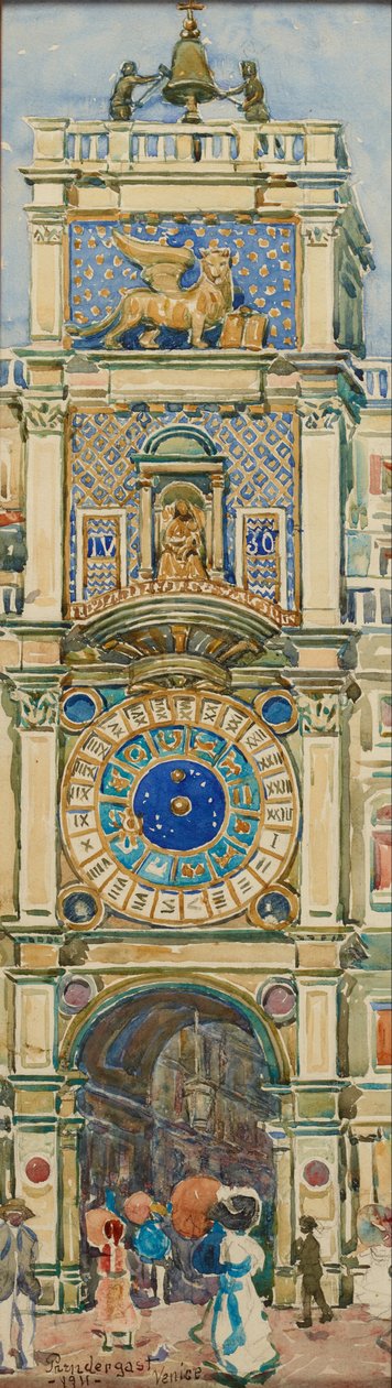 Uhrturm, Markusplatz, Venedig alkotó: Maurice Prendergast