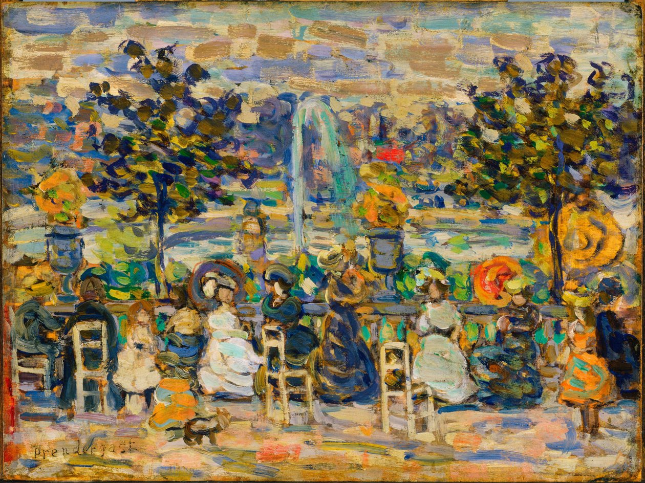 A Luxembourg-kertben alkotó: Maurice Prendergast