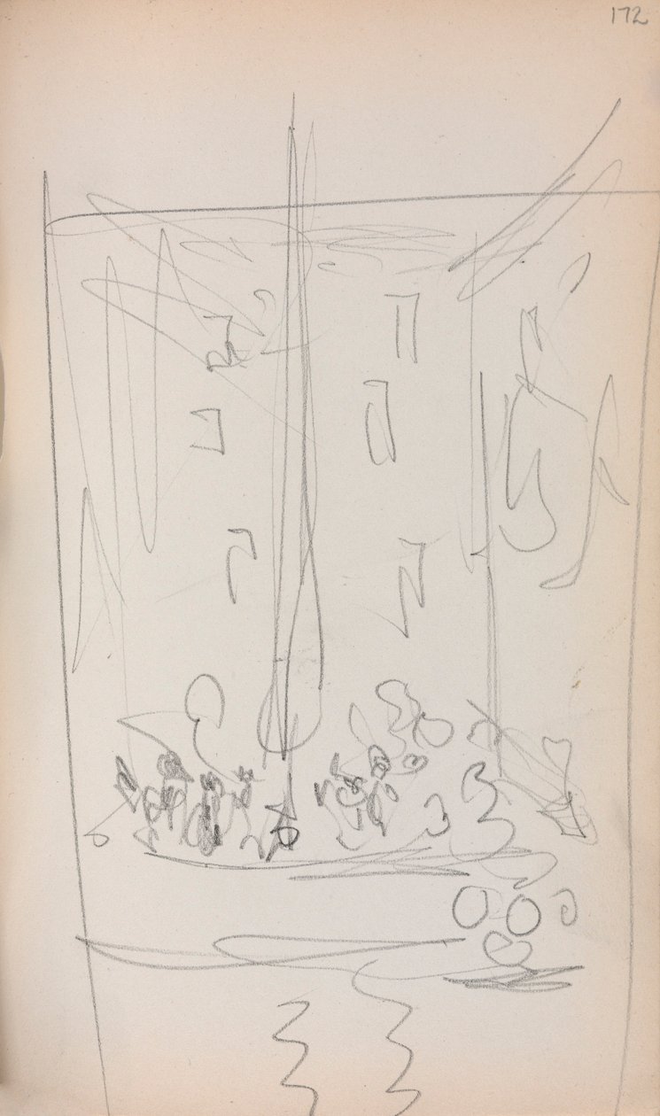 Olasz vázlatkönyv: (172. oldal) alkotó: Maurice Prendergast
