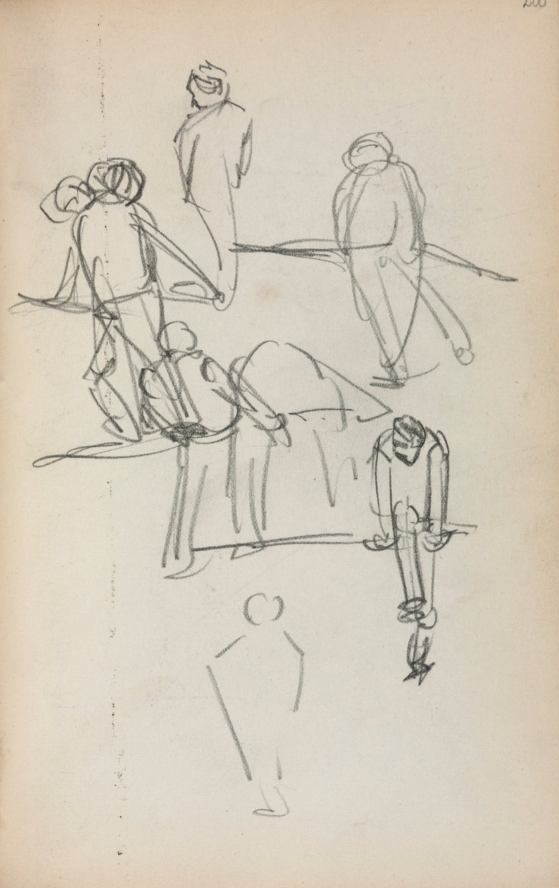 Olasz vázlatkönyv: (200. oldal) alkotó: Maurice Prendergast