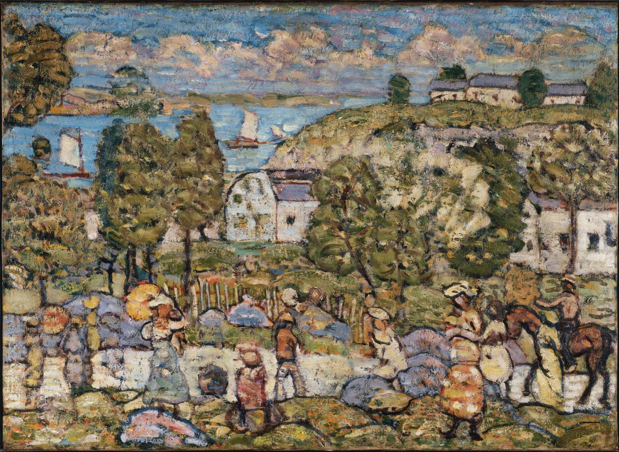 Táj Nahant közelében alkotó: Maurice Prendergast