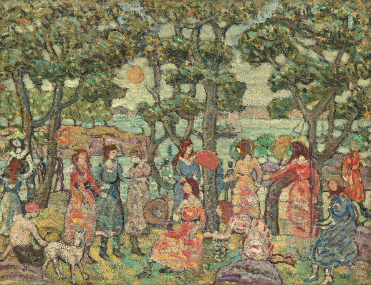 Tájkép alakokkal alkotó: Maurice Prendergast