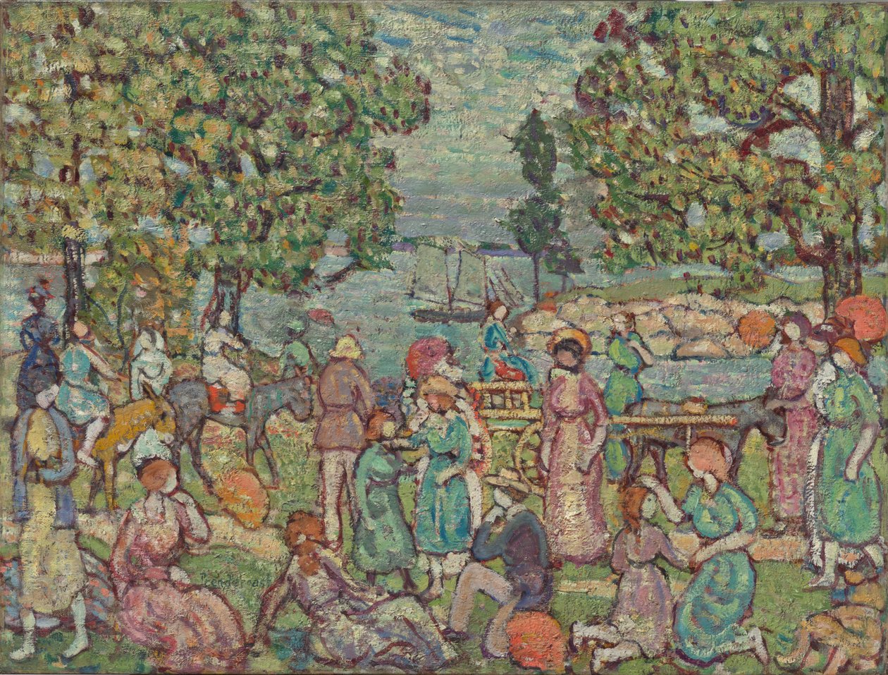 A tengerparton, 3. sz. alkotó: Maurice Prendergast