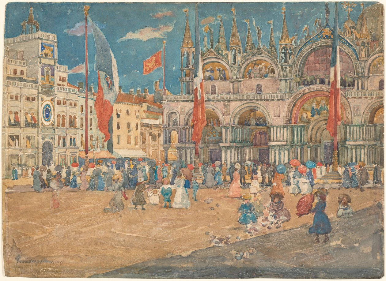 Szent Márk tér alkotó: Maurice Brazil Prendergast