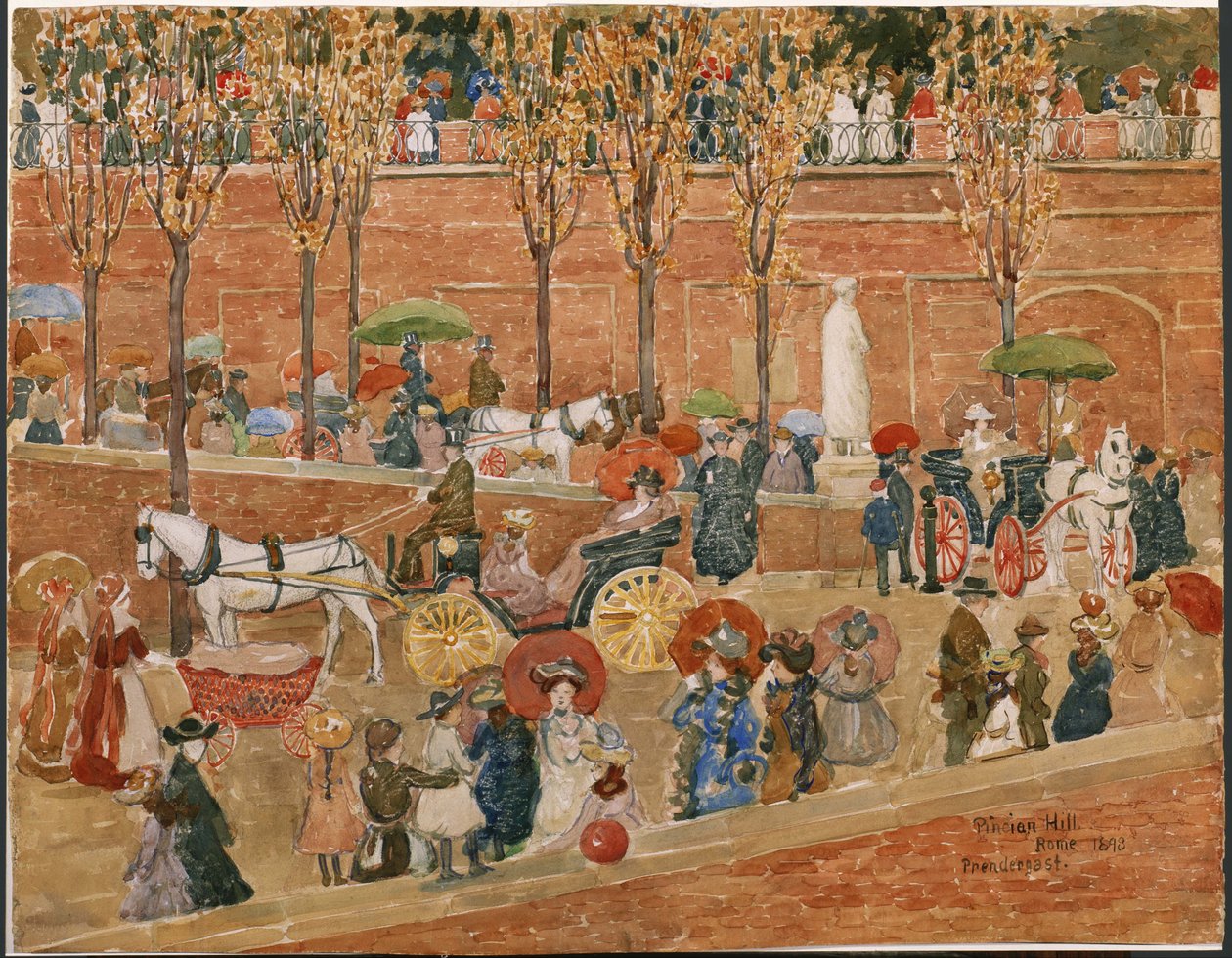 Pincio-domb, Róma alkotó: Maurice Prendergast