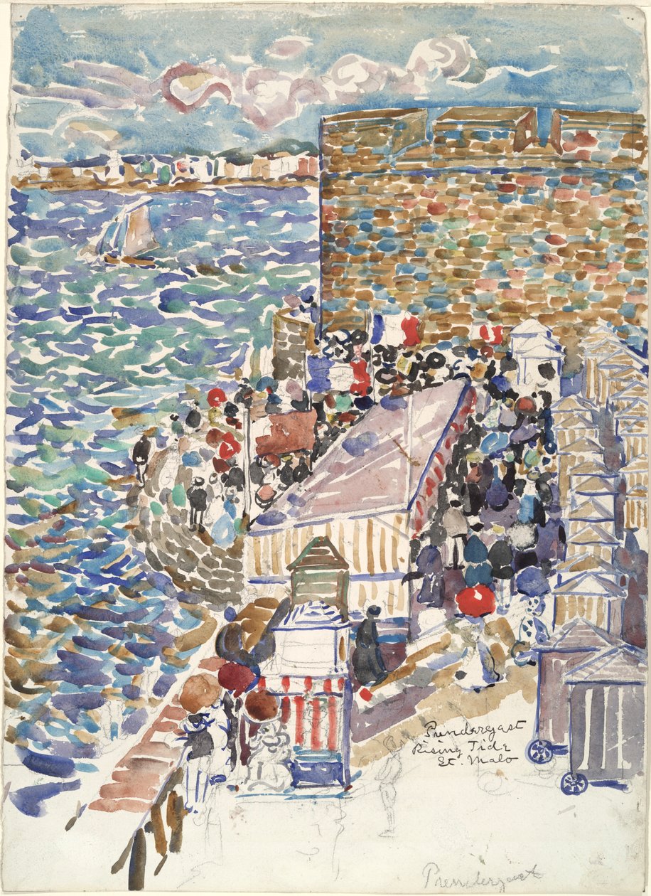 Rising Tide, St. Malo alkotó: Maurice Brazil Prendergast