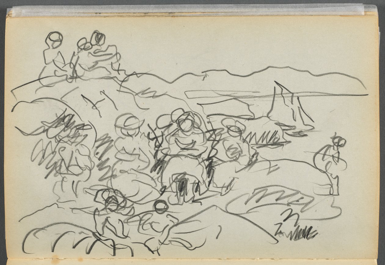Vázlatkönyv - The Granite Shore Hotel, Rockport, 096. oldal: . alkotó: Maurice Prendergast