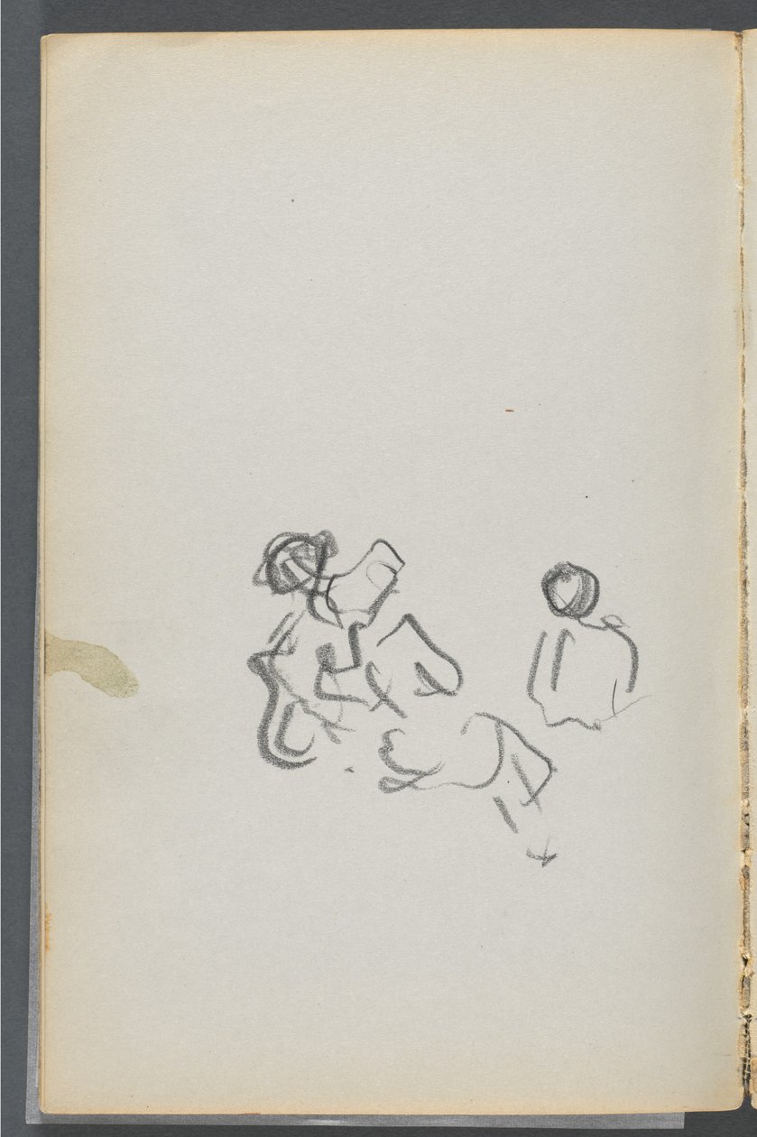 Vázlatfüzet, The Dells, 127. szám, 054. oldal: Figurák alkotó: Maurice Prendergast