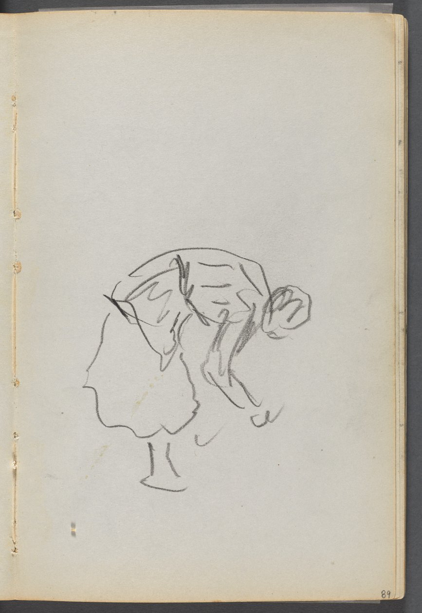 Vázlatfüzet, The Dells, 127. szám, 089. oldal: Hajlító alak alkotó: Maurice Prendergast