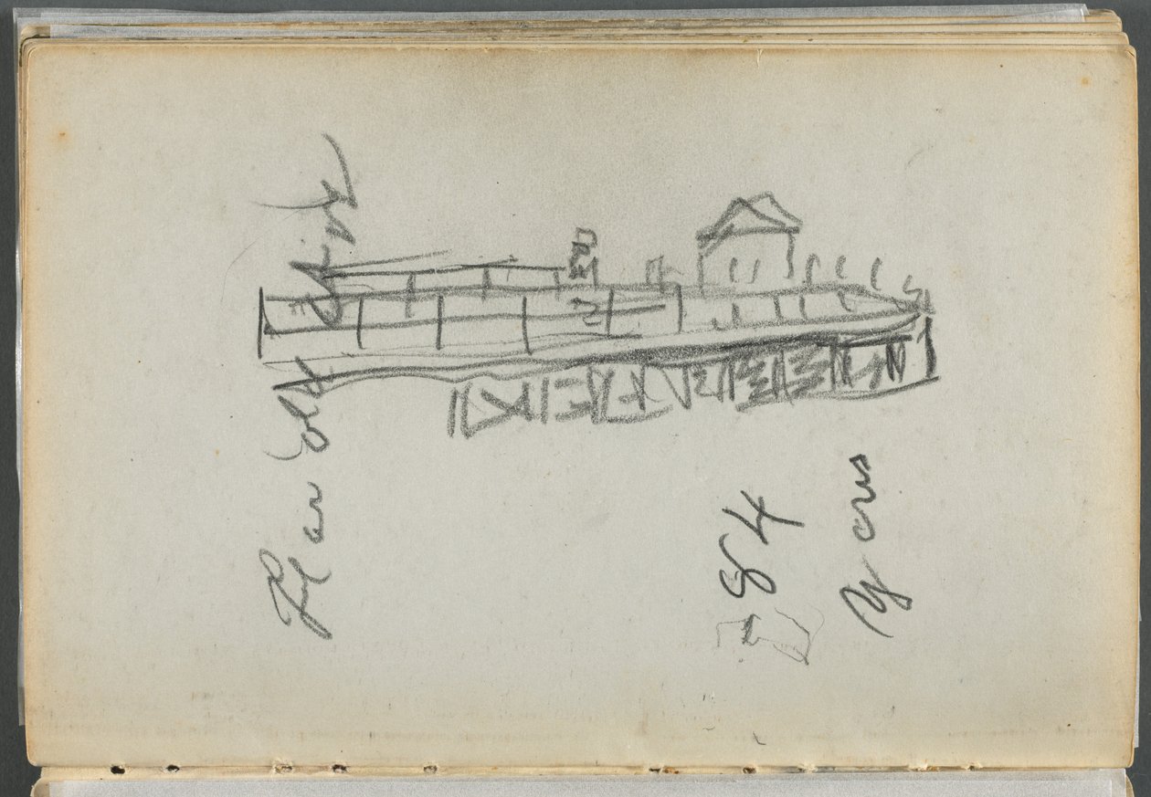 Sketchbook, The Dells, 127. szám, 186. oldal: Dokk alkotó: Maurice Prendergast