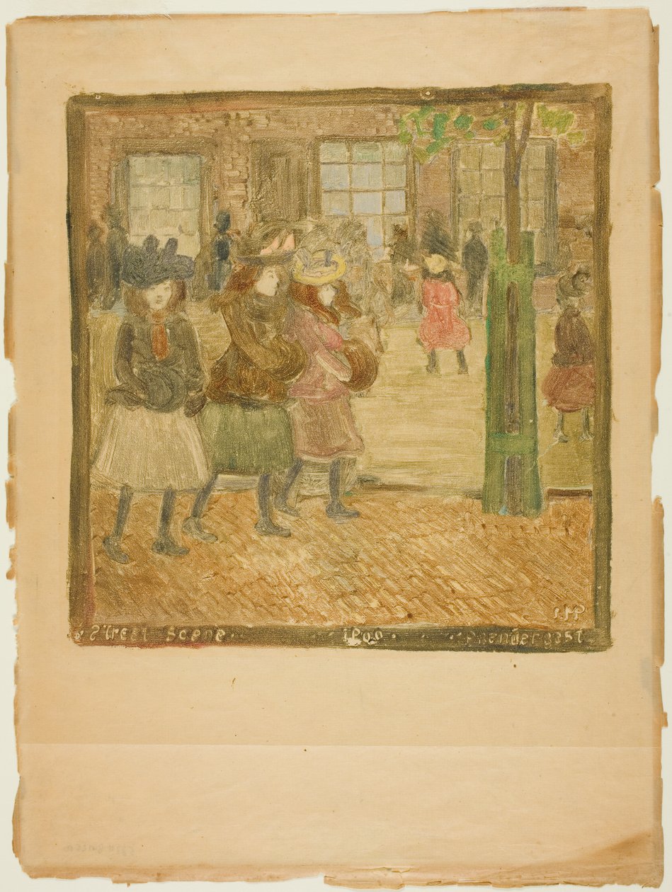 Utcai jelenet alkotó: Maurice Prendergast