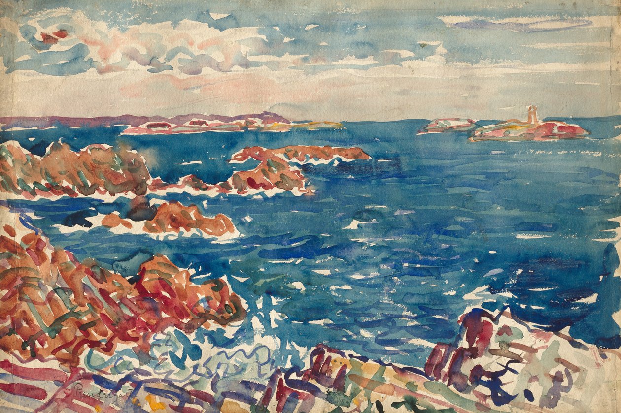 Sziklás tengerpart alkotó: Maurice Prendergast
