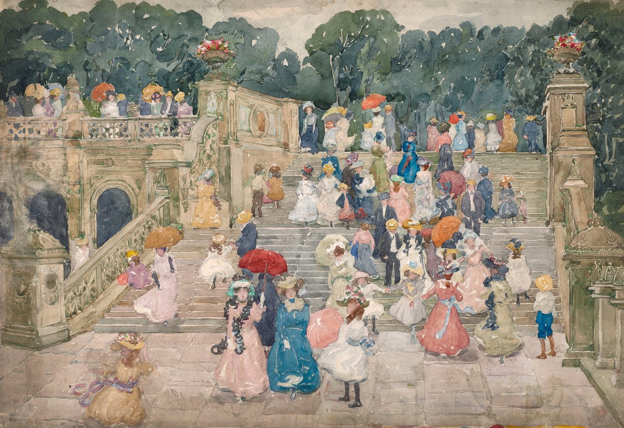 The Terrace Bridge, Central Park alkotó: Maurice Prendergast