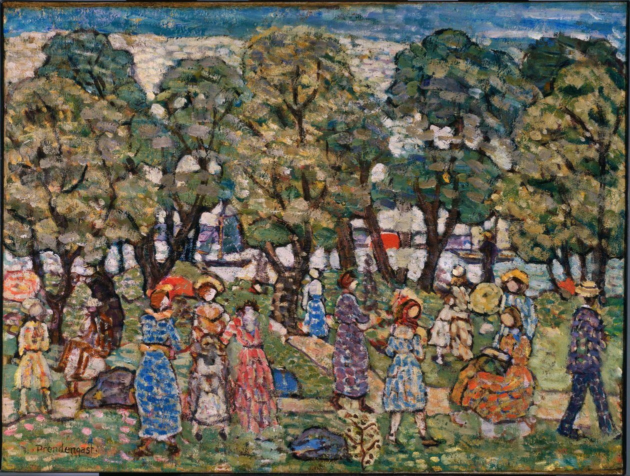 A fák alatt alkotó: Maurice Prendergast