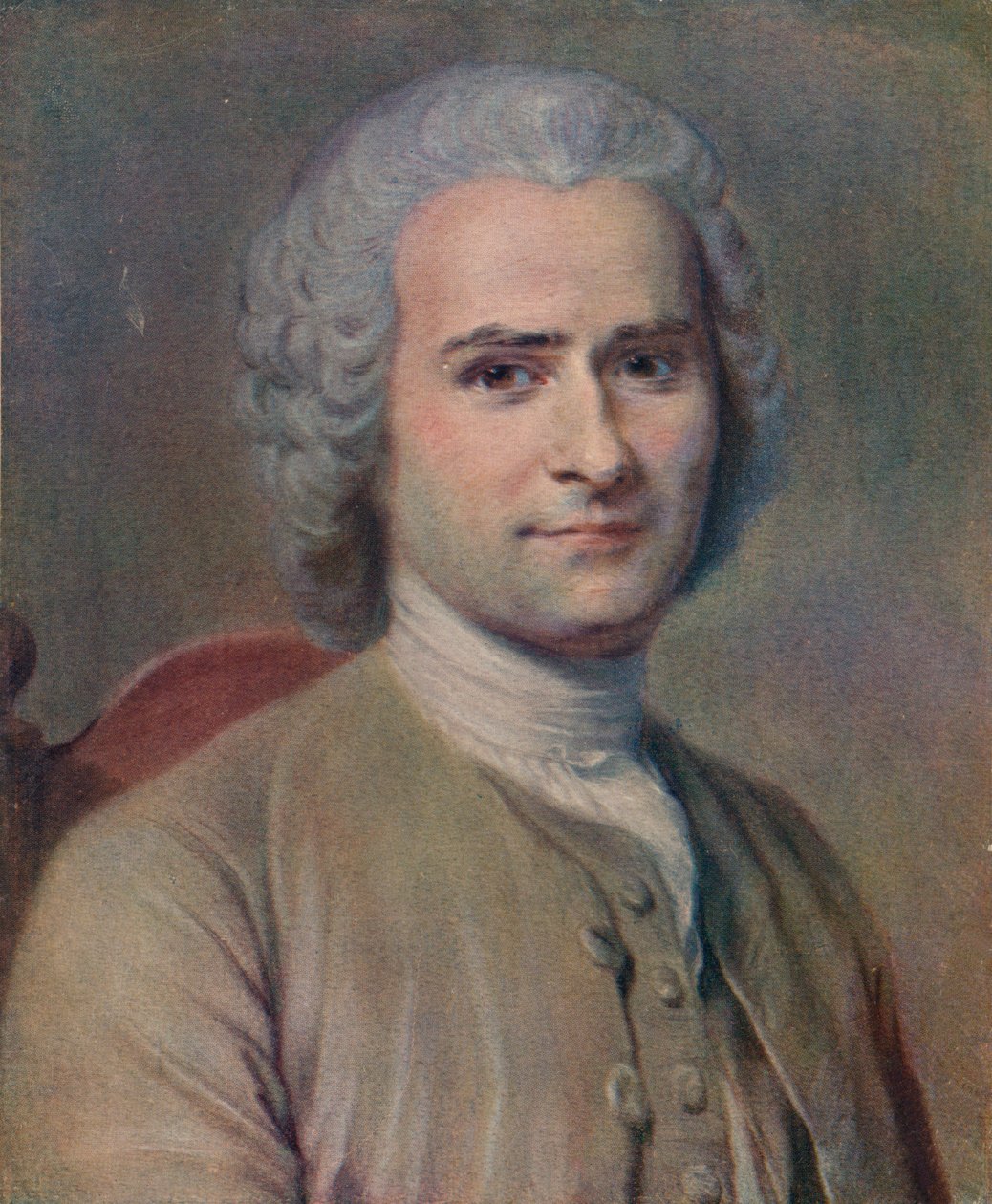 Jean-Jacques Rousseau, 1753 alkotó: Maurice Quentin de La Tour