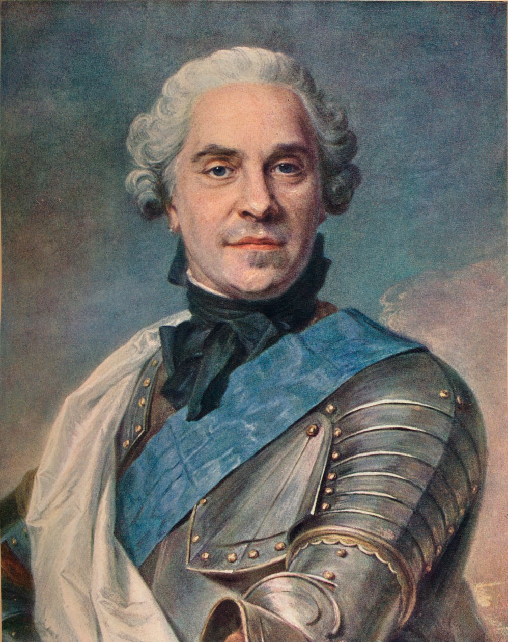 Szászország marsallja, c1748 alkotó: Maurice Quentin de La Tour