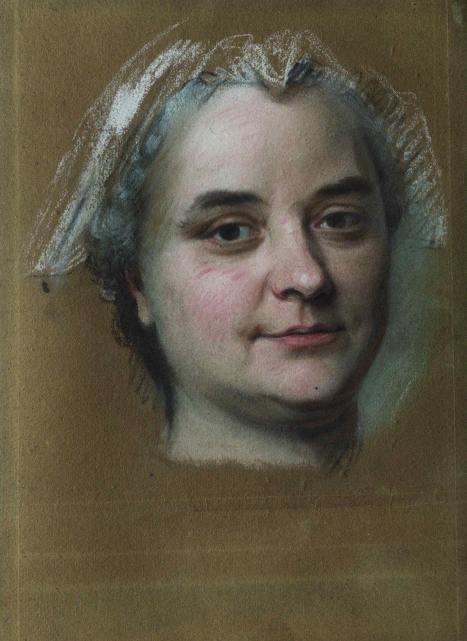 Madame Pèlerin portréja. alkotó: Maurice Quentin de La Tour