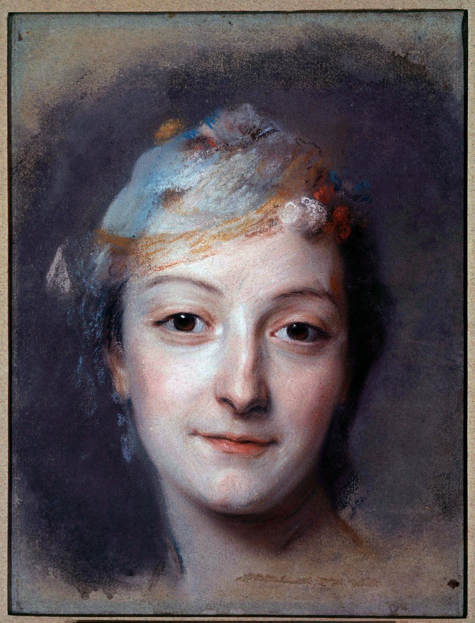 Mademoiselle Marie Fel (1713-1794) portréja Maurice Quentin Delatour pasztellfestménye Quentin De La Tour vagy Quentin De Latour (1704-1788) 1757 V. 0,32x0,24 m Saint Quentin, Lecuyer Múzeum alkotó: Maurice Quentin de La Tour