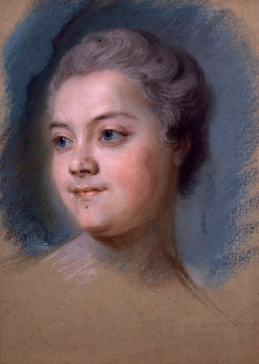 Mademoiselle de Chastagner de Lagrange portréja, készítette Maurice-Quentin de la Tour (1704-1788) alkotó: Maurice Quentin de La Tour