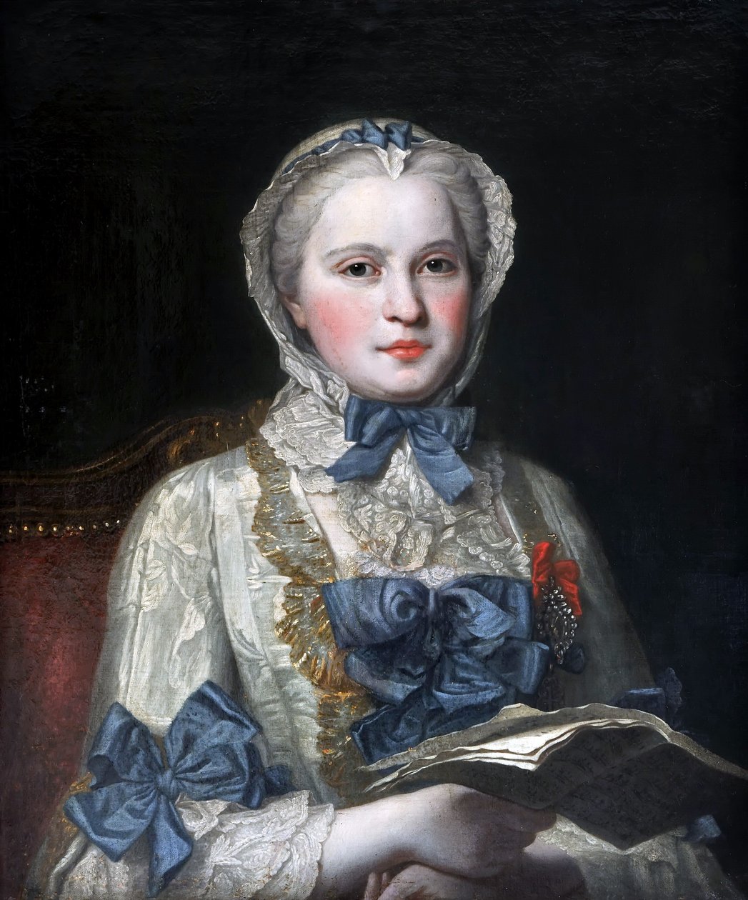 Maria Josepha szász hercegnő portréja 17311767 alkotó: Maurice Quentin de La Tour