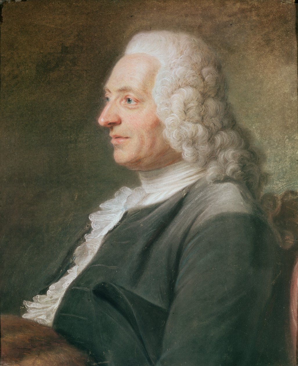 Arckép, úgy gondolják, hogy Hénault elnök (pasel papíron) alkotó: Maurice-Quentin de La Tour