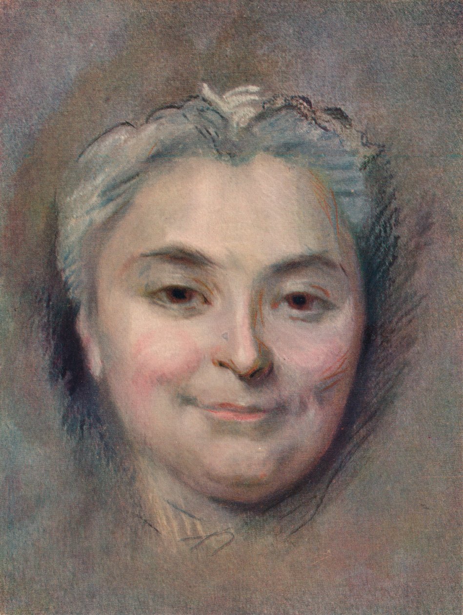 Előkészület Marie Catherine Dufloquet Reals portréjához, 1756 alkotó: Maurice Quentin de La Tour