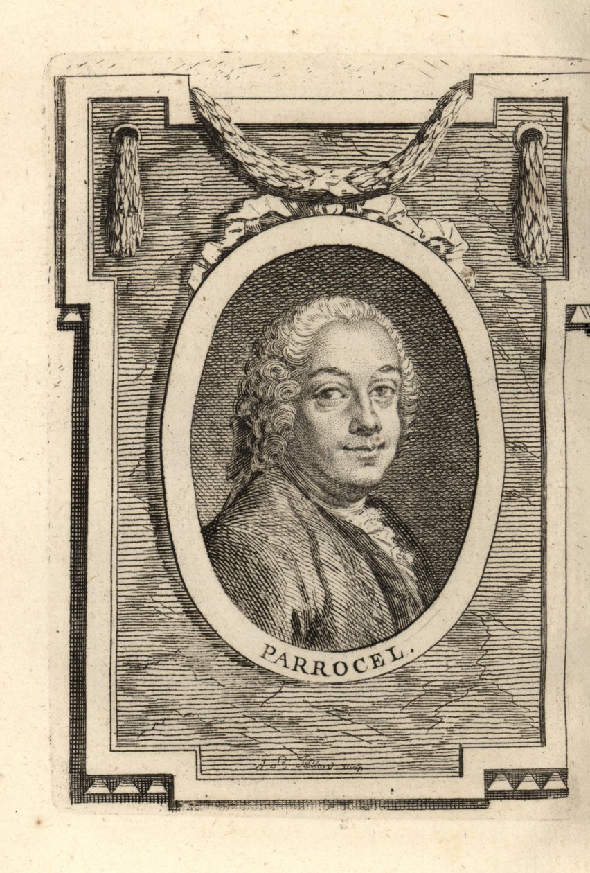Charles Parrocel, francia festő. alkotó: Maurice Quentin de la (after) Tour