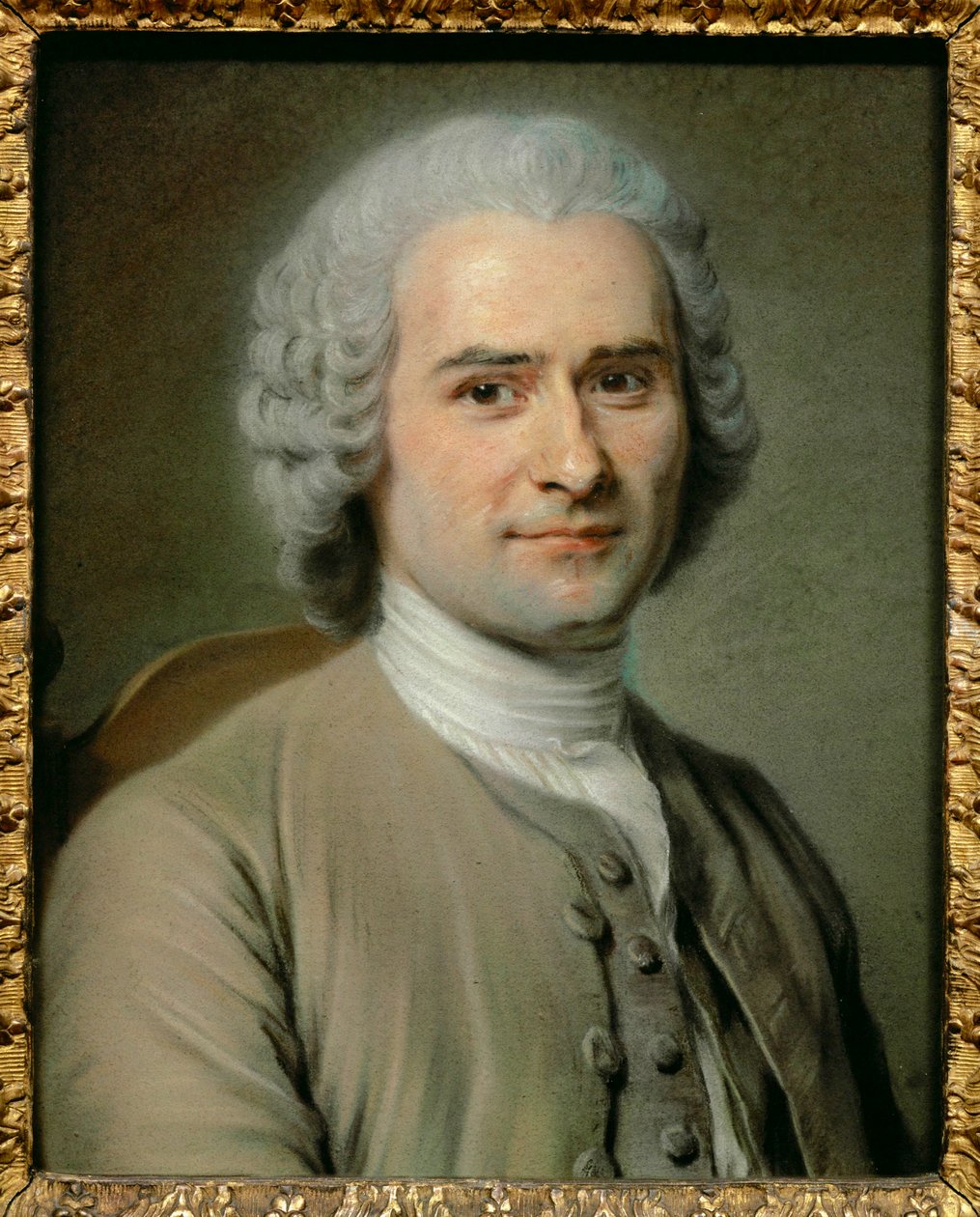 Jean Jacques Rousseau, filozófus (pasztell, papír) alkotó: Maurice Quentin de la Tour