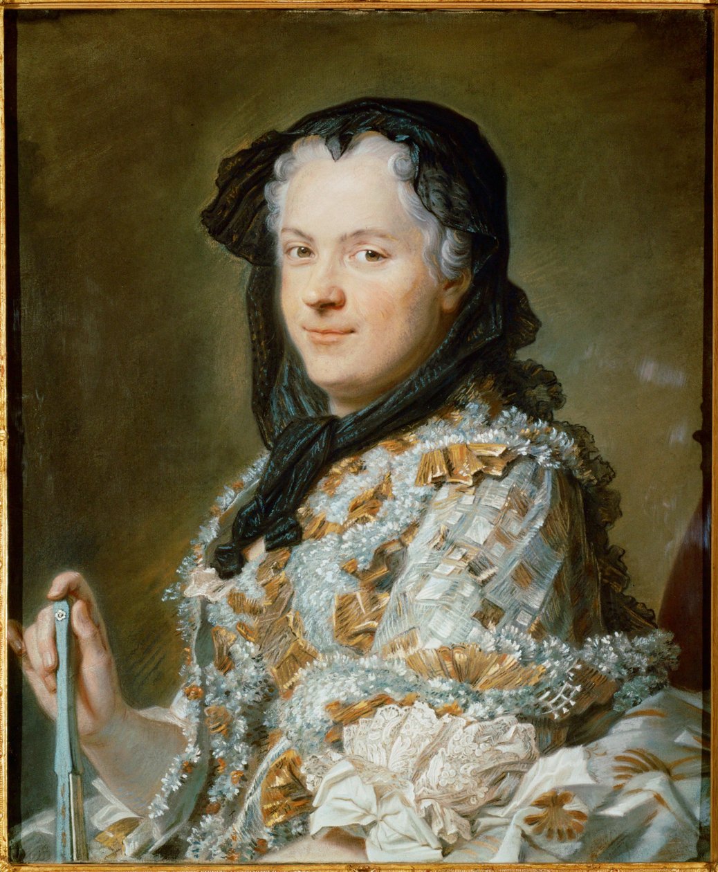 Marie Leczinska királyné, XV. Lajos felesége ... alkotó: Maurice Quentin de La Tour