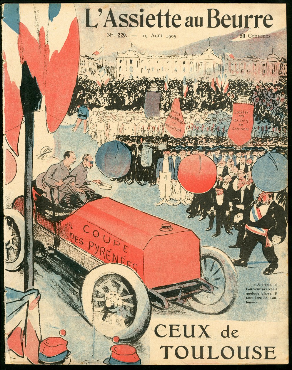 A „L’Assiette au Beurre”, 229. szám borítója, Színes szatirikus alkotó: Maurice Radiguet