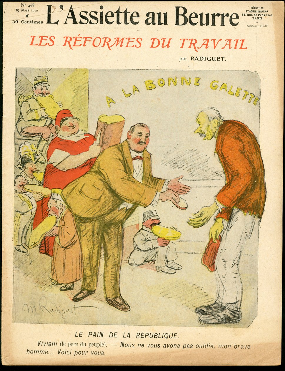 „L’Assiette au Beurre”, 468. szám, szatirikus színű borító alkotó: Maurice Radiguet