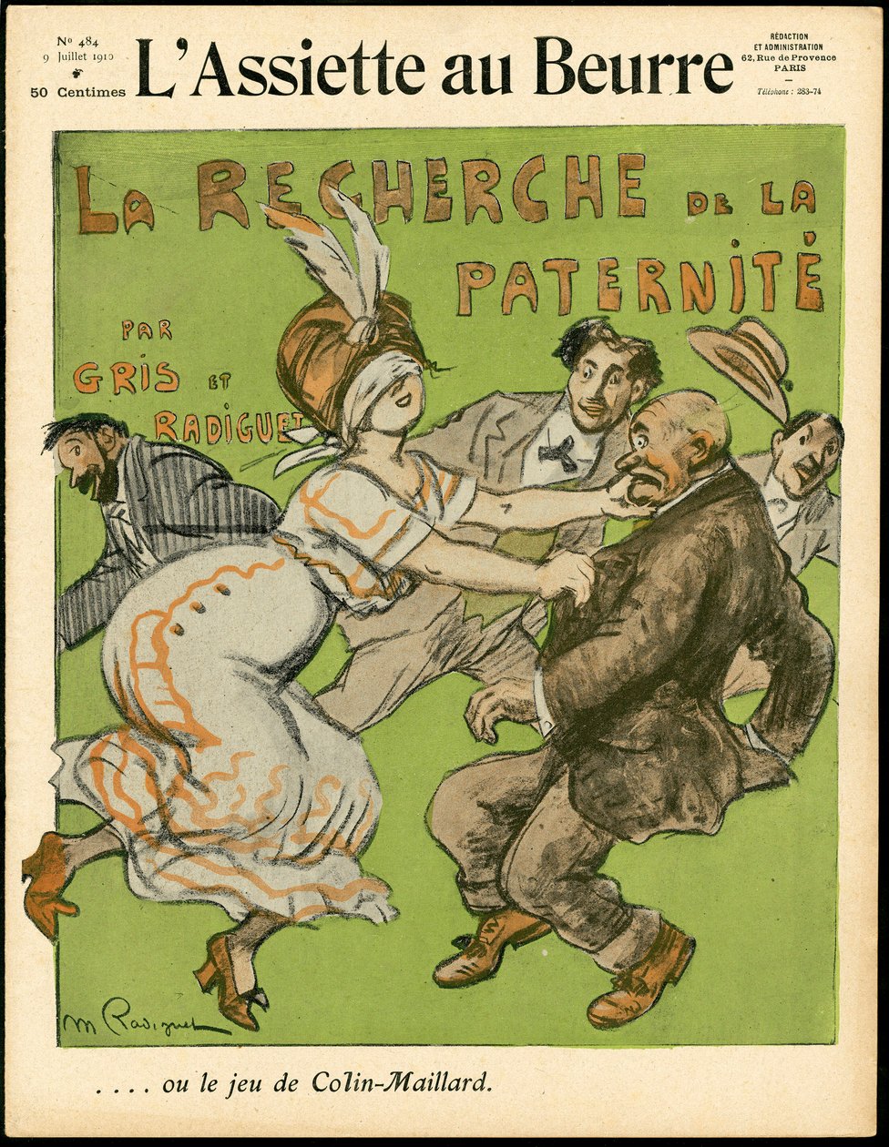 A „L’Assiette au Beurre”, 484-es szám borítója, Színes szatirikus alkotó: Maurice Radiguet