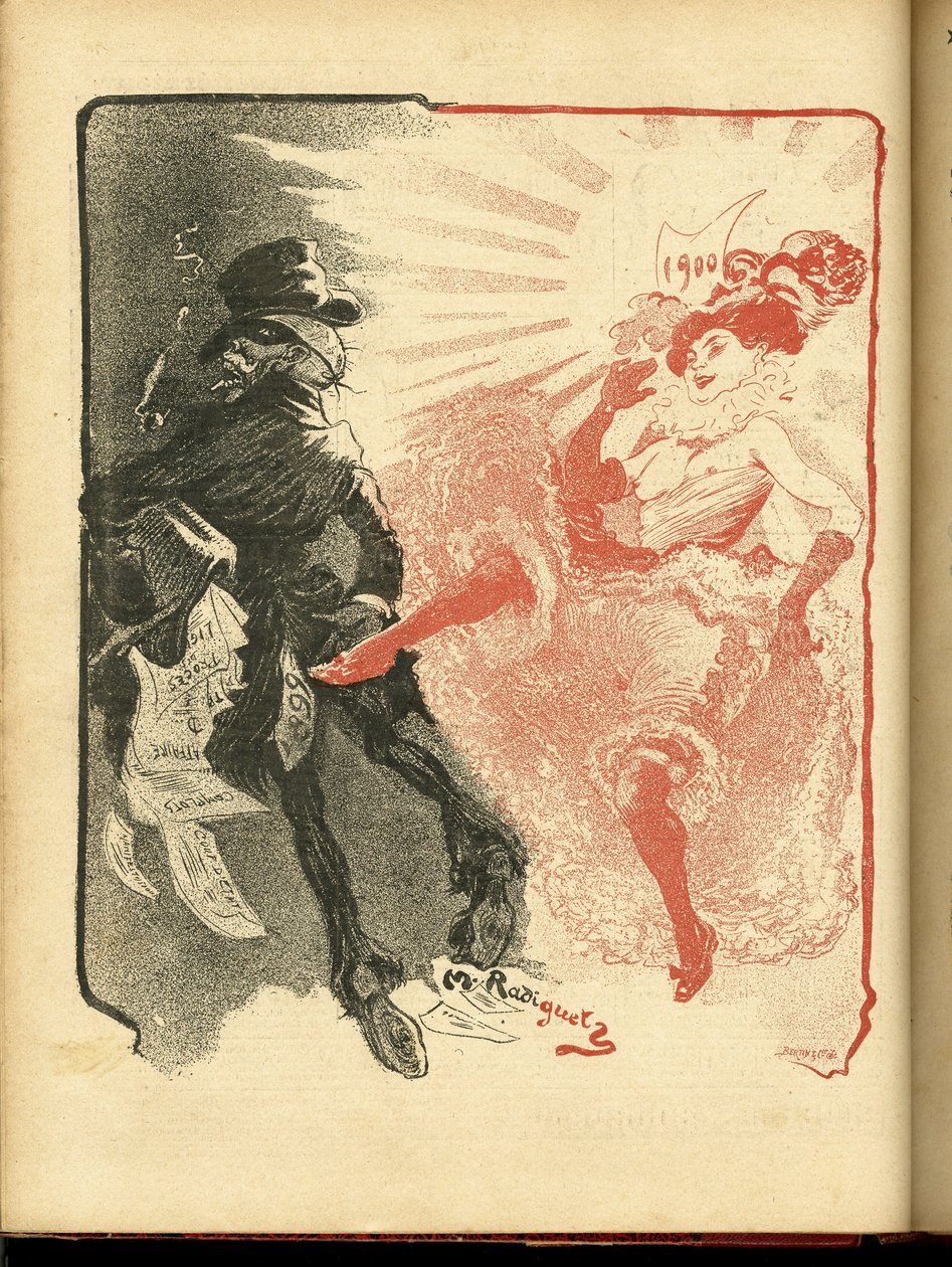 Maurice Radiguet (1866-1941) illusztrációja a Le Rire-ben alkotó: Maurice Radiguet