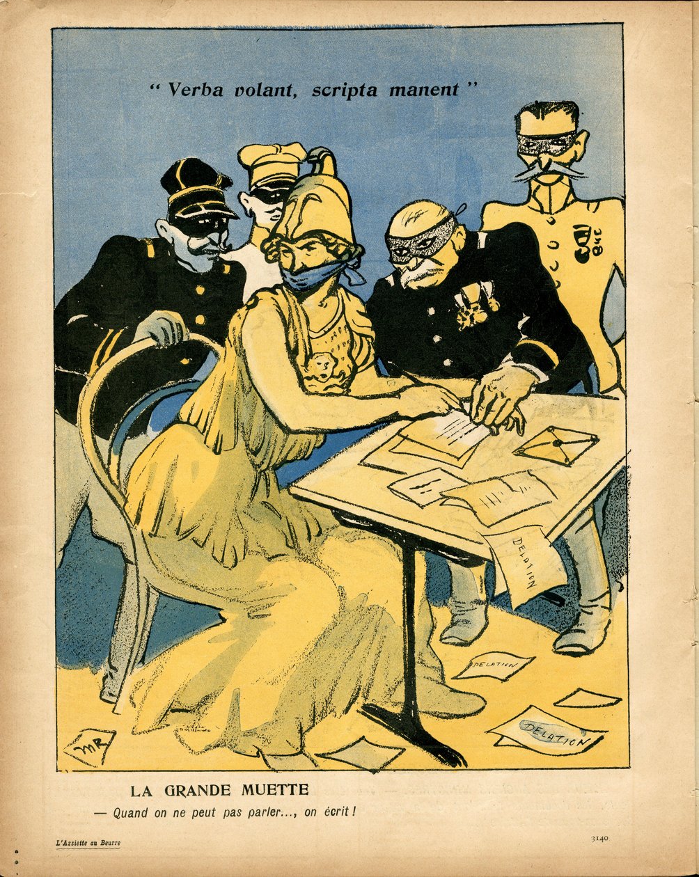 A vajtányér, 188-as, szatirikus színű alkotó: Maurice Radiguet